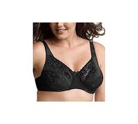 Playtex Women's Secrets Signature Floral Underwire Bra, Black, 34C