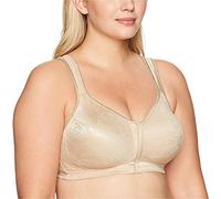 PLAYTEX Women's Wireless, 18 Hour Plus-Size Bras Available, Front Close, Extra Back Support, E525, Single Or 2-Pack, Nude, 36B