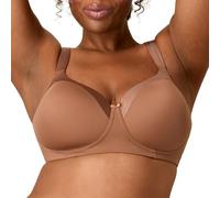 Playtex Women's Wireless Balconette, Plus-Size Bras Available, Full Coverage, Moisture-Wicking, Supportive, 4751 T-Shirt, Bronzed Chestnut, 40E