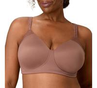Playtex Womens Wireless Bra, Plus-Size T-Shirt Bras Available, Full Coverage, Moisture-Wicking, 4750, Bronzed Chestnut, 42E