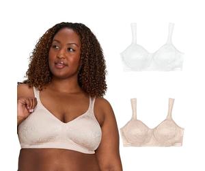 Playtex Women's Wireless Bra, Single Or 2-Pack, 18 Hour Ultimate Lift & Support Bras for Women (Plus Bra (Pack of 1)