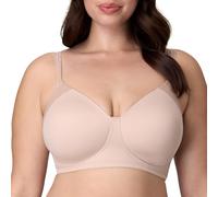 Playtex Women's Wireless, Plus-Size T-Shirt Bras Available, Full Coverage, Moisture-Wicking, 4750, Almond, 36DD