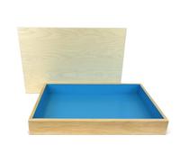 PlayTherapySupply Basic Wooden Sandtray with Lid