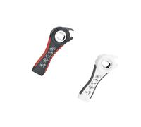 PLAYTHROUGH Multi Function Bottle Opener 2 Pack, 5 in 1 Jar Opener Easily Opens Twist Cap, Bottle Cap, Canning Lid and Can Tab (Black Red, White Gray)