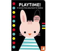 Playtime! : A high-contrast fold-out tummy time book with finger wiggle holes for babies