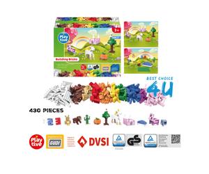 PLAYTIVE® Building Blocks, 430 Pieces / Compatible With All LEGO Small Blocks