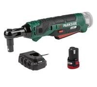 Playtive Parkside 12V Cordless Ratchet + 1 Adaptor ³⁄₈ - ¹⁄₂ with Battery & Charger