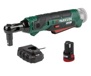 Playtive Parkside 12V Cordless Ratchet + 1 Adaptor ³⁄₈ - ¹⁄₂ with Battery & Charger