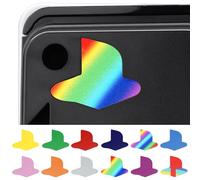 PlayVital 12 PCS Logo Underlay Sticker for ps5 Slim Console(The New Smaller Design), Custom Logo Vinyl Decal Skins for ps5 Slim Console Digital & Disc Edition - 9 Colors & 3 Classic Retro Styles