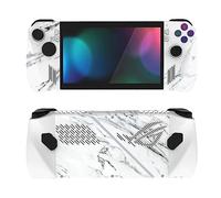 PlayVital 2 Set Protective Skin Decal for ROG Ally, Custom Stickers Vinyl Wraps for ROG Ally Handheld Gaming Console - Modern White Marble