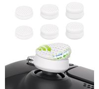 PlayVital 3 Height Armor Thumbs Cushion Caps Thumb Grips for ps5, for ps4, Thumbstick Grip for Xbox Core Wireless Controller, Thumb Grips for Xbox One, Elite Series 2, for Switch Pro - White
