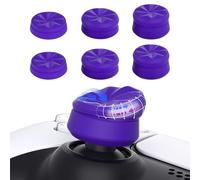 PlayVital 3 Height Hurricane Thumbs Cushion Caps Thumb Grips for ps5, for ps4, Thumbstick Grip for Xbox Core Wireless Controller, Thumb Grips for Xbox One, Elite Series 2, for Switch Pro - Purple