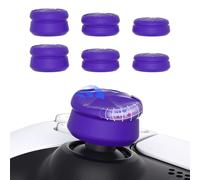PlayVital 3 Height Razor Thumbs Cushion Caps Thumb Grips for ps5, for ps4, Thumbstick Grip Cover for Xbox Core Wireless Controller, Thumb Grip Caps for Xbox One, Elite Series2, for Switch Pro - Purple