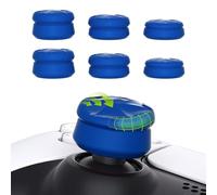 PlayVital 3 Height Razor Thumbs Cushion Caps Thumb Grips for ps5, for ps4, Thumbstick Grip Cover for Xbox Core Wireless Controller, Thumb Grip Caps for Xbox One, Elite Series 2, for Switch Pro - Blue