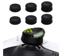 PlayVital 3 Height Turbine Thumbs Cushion Caps Thumb Grips for ps5, for ps4, Thumbstick Grip Cover for Xbox Core Wireless Controller, Thumb Grips for Xbox One, Elite Series 2, for Switch Pro- Black