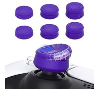 PlayVital 3 Height Turbine Thumbs Cushion Caps Thumb Grips for ps5, for ps4, Thumbstick Grip Cover for Xbox Core Wireless Controller, Thumb Grips for Xbox One, Elite Series 2, for Switch Pro- Purple