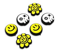 PlayVital 6 Pcs Thumb Grips for Nintendo Switch 2, Cute Silicone Thumbstick Caps for Switch 2, Analog Cover for Joycon 2 Joystick Caps - Happy & Gloomy Style
