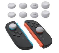 playvital 8-in-1 Pro Thumb Grips for Nintendo Switch 2 | 4 Heights(5-10mm) Joystick Caps for FPS/RPG | Ergonomic Design Silicone Thumbstick Cover Accessories for Joycon 2, New Hope Gray (8-Pack)