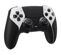 PlayVital Anti-Skid Sweat-Absorbent Controller Grip for ps5 Edge Wireless Controller, Professional Textured Soft PU Handle Grips Anti Sweat Protector for ps5 Edge Controller - Black