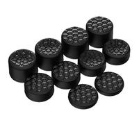 playvital Black Ergonomic Stick Caps Thumb Grips for PS5 for PS4, Xbox Series X/S, Xbox One, Xbox One X/S, Switch Pro Controller - with 3 Height Convex and Concave - Diamond Grain & Crack Bomb Design