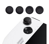PlayVital Black Thumbsticks Grips Caps for ROG Ally, Silicone Thumb Grips Joystick Caps for ROG Ally - Raised Dots & Studded Design