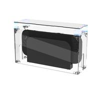 PlayVital Clear Acrylic Dustproof Cover for Nintendo Switch 2 | Magnetic Ventilation Top, Tool-Free Installation, Transparent Display Box for Switch 2 Dock Mode - Transparent