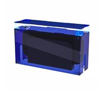playvital Clear Acrylic Dustproof Cover for Nintendo Switch 2 | Magnetic Ventilation Top, Tool-Free Installation, Transparent Display Box for Switch 2 Dock Mode - Clear Blue