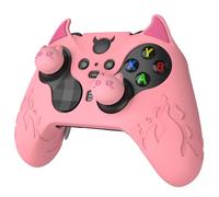 playvital Cute Demon Silicone Case Cover for Xbox Elite Wireless Controller Series 2, Kawaii Anti-Slip Shockproof Controller Skin Grip for Xbox Elite Series 2 Core with Thumb Grip Caps(Pink)