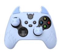 playvital Cute Demon Silicone Cover for Xbox Series X/S Controller, Kawaii Anti-Slip Controller Skin Grip Protector for Xbox Core Wireless Controller with Thumb Grip Caps - Blue