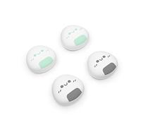 playvital Cute Joystick Covers for Nintendo Switch OLED, Thumb Grip Caps for Nintendo Switch Lite, Silicone Analog Cover Thumbstick Grips for Switch Joycon - Onigiri Gray & Seafoam Green