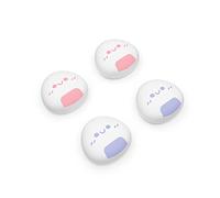 playvital Cute Thumb Grip Caps for Nintendo Switch OLED, Joystick Caps for Switch Lite, Rubber Analog Caps Thumbstick Grips for Switch Joycon - Onigiri Light Violet & Pink