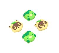 PlayVital Cute Thumb Grip Caps for PS5/PS4 Controller, Silicone Analog Stick Caps Cover for Xbox Series X/S, Thumbstick Caps for Switch Pro Controller - Tanuki & Kappa