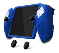 PlayVital Design for PS Portal Silicone Protective Case with Thumb Grips - Enhanced Grip Comfort | Anti-Slip 3D Studded Design | Full Protection Blue