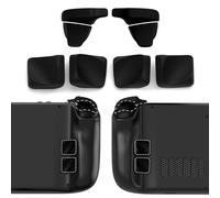 PlayVital Design for Steam Deck Back Buttons & Shoulder Buttons Trigger Enhancement Set, LR Increaser Trigger Grip + Back Button Improvement Accessories for Steam Deck OLED & LCD - Black