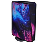 PlayVital Dust Cover for PS5 Console - Waterproof Guard, Anti Scratch Dust Proof Sleeve for PS5 Digital & Disc Edition - Origin of Chaos