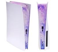 PlayVital Dust Filter and Port Plug Set for ps5 Disc & Digital Console - Breathable Anti-Dust Cover Net with 12 Silicone Plugs, Easy-Install for ps5 Accessories - Nebula Galaxy