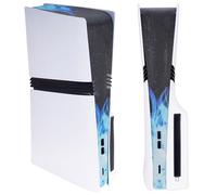 playvital Dust Filter & Silicone Plug Set for ps5 Pro Console, Anti-Dust Protection Accessories for ps5 Pro Console with Durable Silicone Port Covers, Easy Installation, Blue Flame