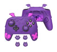 playvital for Nintendo Switch 2 Pro Controller Silicone Cover - Gothic Imp Series Cute Protective Skin Case for Switch 2 Pro Controller w/Back Button Caps & Thumb Grip & Sticker, Shockproof - Purple