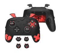 playvital for Nintendo Switch 2 Pro Controller Silicone Cover - Gothic Imp Series Cute Protective Skin Case for Switch 2 Pro Controller w/Back Button Caps & Thumb Grip & Sticker, Shockproof - Black