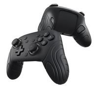 playvital for Nintendo Switch 2 Pro Controller Silicone Cover - Samurai Edition Protective Skin Case for Switch 2 Pro Controller with Back Button Caps & Thumb Grips & Stickers, Shockproof - Black