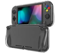 playvital for Nintendo Switch Lite, Protective Case with Screen Protector & Thumb Grips & Button Caps, Glossy Hard Grip, Shock-absorbent Anti-Scratch