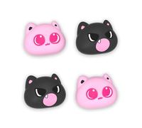 PlayVital for Switch 2 Thumbs Cushion Caps Thumb Grips (4-Pack) | Kawaii Silicone Joystick Grip Cover for Nintendo Switch 2 Joycon, Anti-Fatigue Design - PP & VV The Kitten