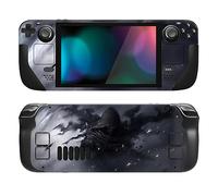 playvital Full Set Protective Skin Decal for Steam Deck LCD, Custom Stickers Vinyl Cover for Steam Deck OLED - Shadow Assassin