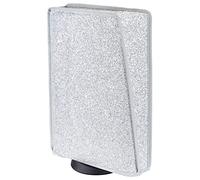 PlayVital Glow in The Dark Dust Cover for ps5, Soft Neat Lining Dust Guard for ps5 Console, Anti Scratch Waterproof Cover Sleeve for ps5 Console Digital Edition & Disc Edition - Sparkle Silver