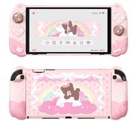 playvital Good Night Bear Dockable Protective Case for Nintendo Switch 2 with Cute Bear Thumbs Caps - Detachable, Silicone, Shockproof