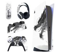 PlayVital Mistborn Dragon Full Set Skin Decal for PS5 Console Disc Edition, Sticker Vinyl Decal Cover for PS5 Controller & Charging Station & Headset & Media Remote