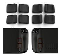 playvital MIX Version Back Button Enhancement Set for Steam Deck LCD, Grip Improvement Button Protection Kit for Steam Deck OLED - Streamlined & Studded Design - Black