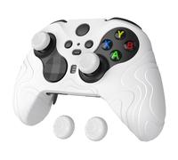 PlayVital Mountain Range Edition Silicone Cover for Xbox Elite Wireless Controller Series 2 & Elite Series 2 Core, White Anti-Slip Controller Skin with Thumb Grips