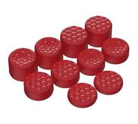 PlayVital Passion Red Ergonomic Stick Caps Thumb Grip for PS5 for PS4, Xbox Series X/S, Xbox One, Xbox One X/S, Switch Pro Controller w/ 3 Height Convex and Concave - Diamond Grain & Crack Bomb Design