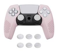 playvital Pink Controller Grips for ps5 Compatible with Charging Station